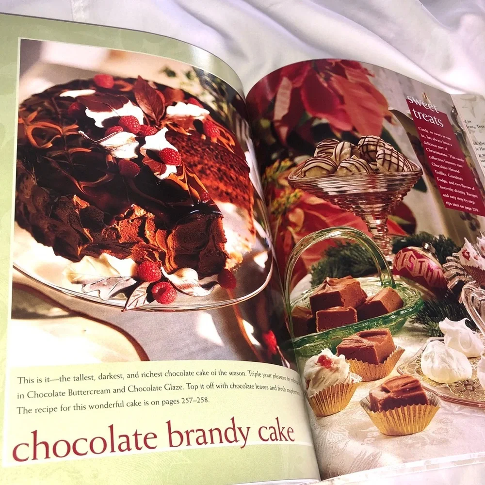 CHRISTMAS ALL THROUGH THE HOUSE HARDCOVER BOOK and COOKBOOK